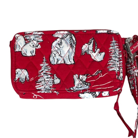 Vera Bradley RFID All in 1 Crossbody Beary Merry Red - Picture 4 of 8